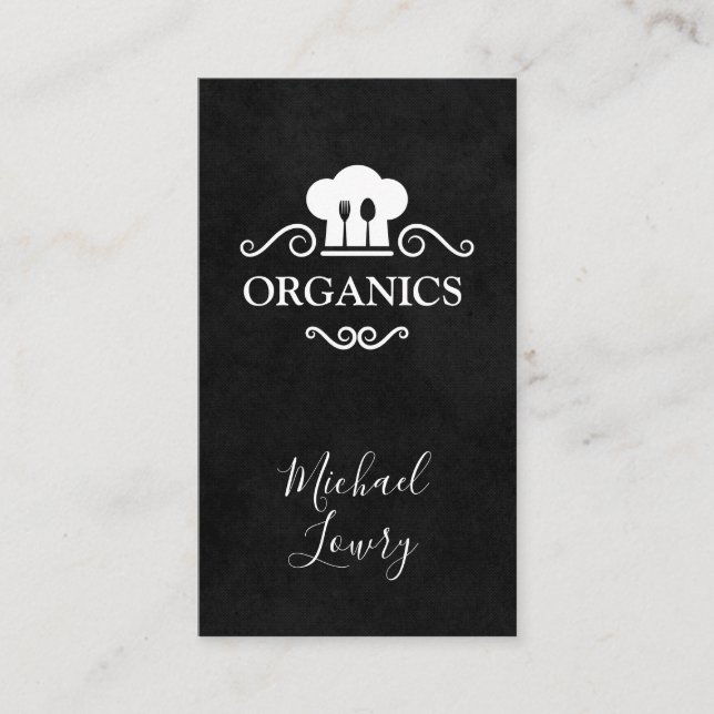 Restaurant Chef | Cooking Utensils Business Card (Front)