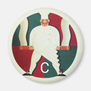 RESTAURANT CHEF'S COOKING PARTY Culinary Monogram Magnet