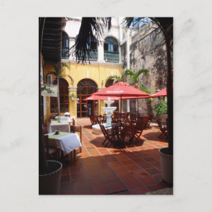 Restaurant Courtyard Postcard