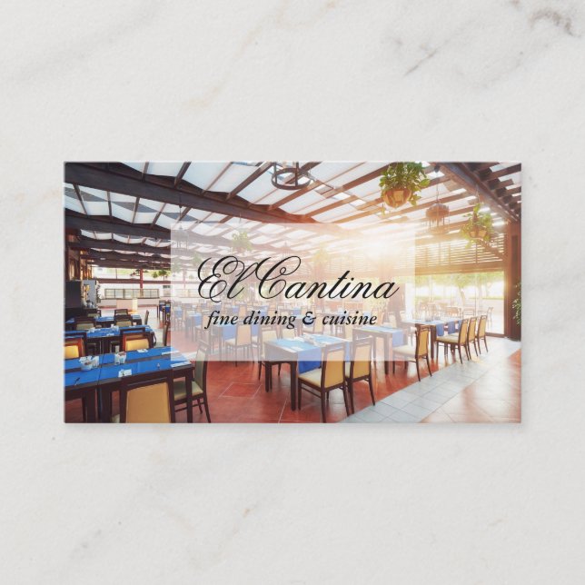 Restaurant Dining Hall Business Card (Front)