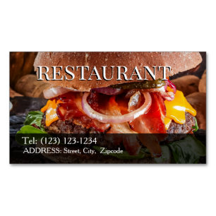 restaurant editable business card
