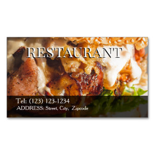 restaurant editable business card