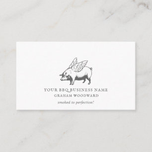 Restaurant Food Truck Barbeque Business Card