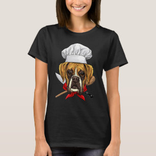 Restaurant German Boxer Chef Cook Kitchen Cooking T-Shirt
