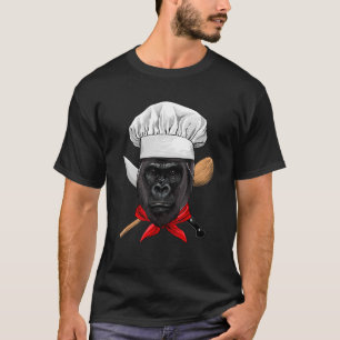 Restaurant Gorilla Chef Kitchen Cook Culinary Cook T-Shirt