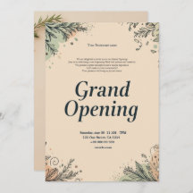 Restaurant Grand Opening Invitation