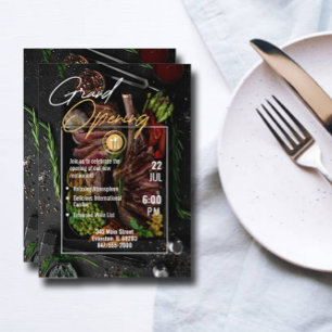 restaurant grand opening invitation