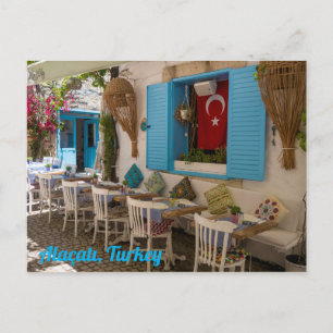 Restaurant in Alaçatı, Turkey Postcard