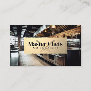 Restaurant Kitchen   Chef Knives Business Card