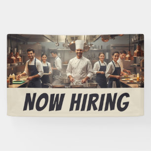 Restaurant Kitchen NOW HIRING Banner – Custom