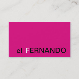 Restaurant Manager Business Card Simple Monogram