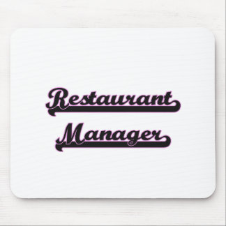 Restaurant Manager Classic Job Design Mouse Mat