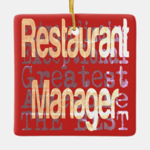 Restaurant Manager Extraordinaire Ceramic Ornament