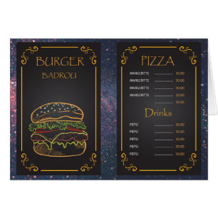 restaurant menu