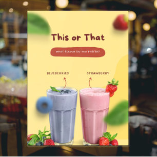 Restaurant Milk Shake Promotional Front Advert Window Cling