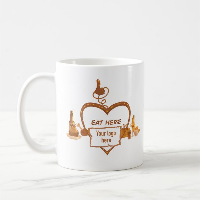 Restaurant mug your logo here (Left)