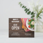Restaurant Opening | Now Open | Direct Mail Postcard (Standing Front)