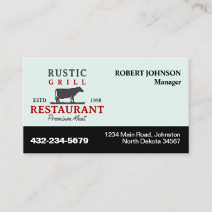 Restaurant or Any Other Business Card