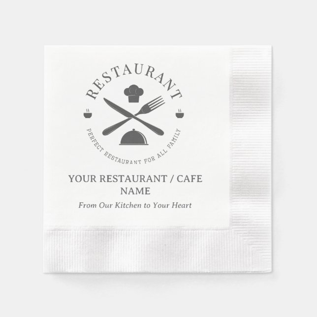 Restaurant or Cafe or Diner Napkin (Front)