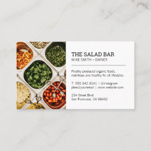 Restaurant Owner   Salad Bar Business Card