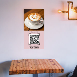 Restaurant Photo Scan QR Code Menu Order  Poster