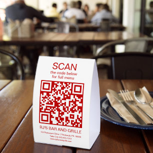 Restaurant QR Code for Menu   Daily Specials