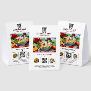 Restaurant QR Code Menu Custom Logo Food Photo