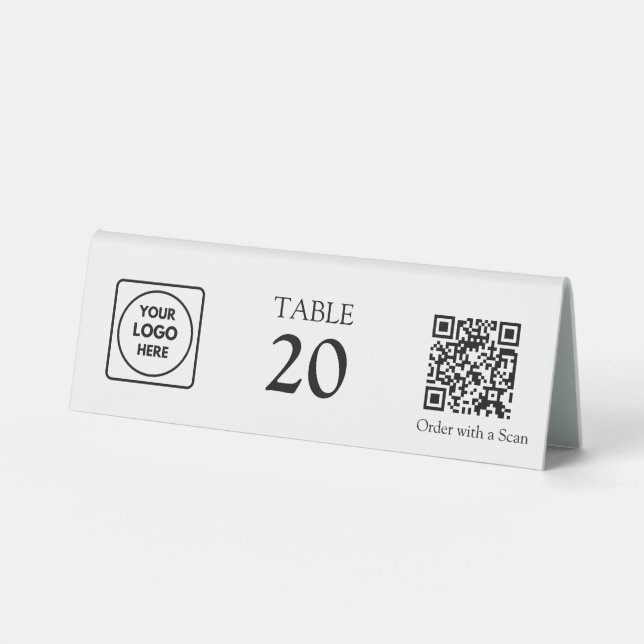 Restaurant QR Code | Table Number Scan-to-Order (Front)