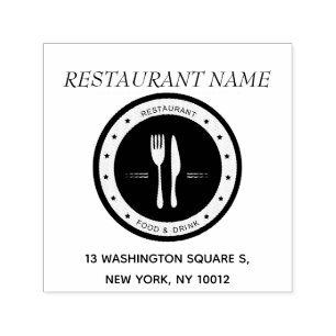 Restaurant Rubber Stamp