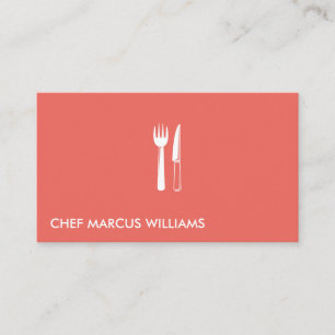 Restaurant Silverware Business Card