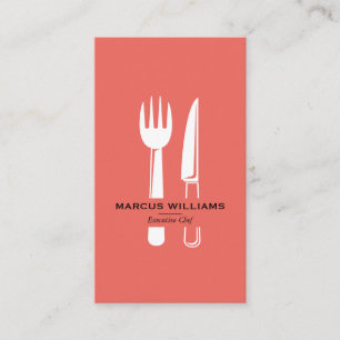Restaurant Silverware Business Card