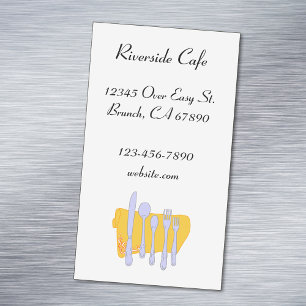 Restaurant Silverware Custom Magnetic Card