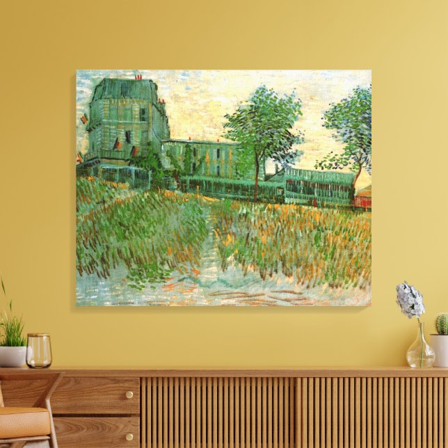 Restaurant Sirene, Asnières by Vincent van Gogh Canvas Print (Insitu(LivingRoom))
