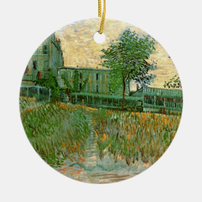 Restaurant Sirene, Asnières by Vincent van Gogh Ceramic Tree Decoration (Front)