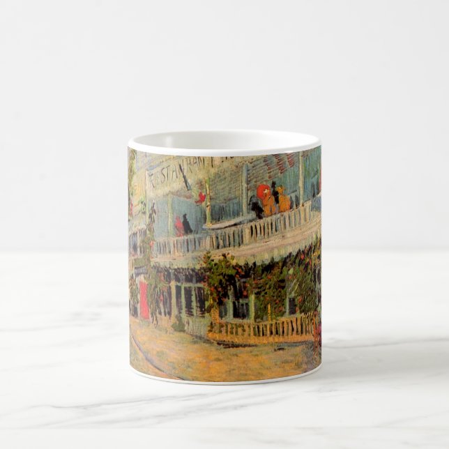 Restaurant Sirene, Asnières by Vincent van Gogh Coffee Mug (Center)