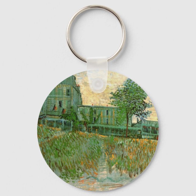 Restaurant Sirene, Asnières by Vincent van Gogh Key Ring (Front)