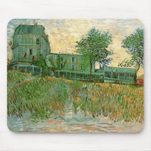 Restaurant Sirene, Asnières by Vincent van Gogh Mouse Mat (Front)