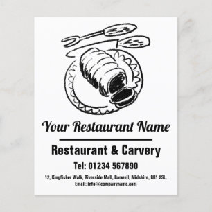 Restaurant Sunday Lunch or Dinner Menu
