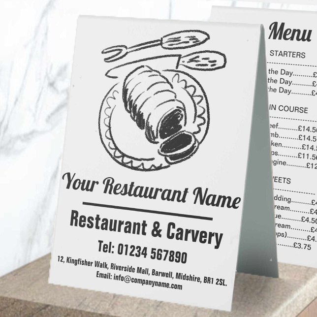 Restaurant Sunday Lunch or Dinner Menu (Creator Uploaded)