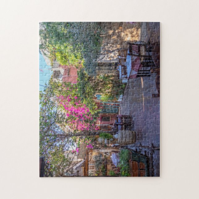 Restaurant tables in Chania, Crete, Greece Jigsaw  Jigsaw Puzzle (Vertical)