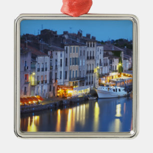 Restaurants along the l'Herault river. L'Herault 2 Metal Tree Decoration