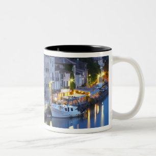 Restaurants along the l'Herault river. L'Herault 2 Two-Tone Coffee Mug
