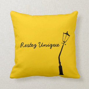 Restez Unique French Vintage Yellow Gem Tones Cushion