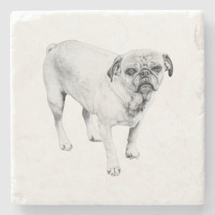 Restful Dog Art Adds Peace To Your Gatherings Stone Coaster
