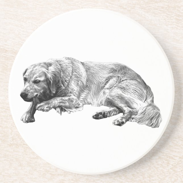 Restful Dog Coaster Makes Gatherings Warm And Rela (Front)