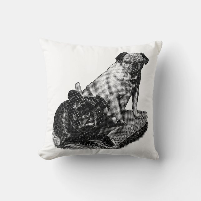 Restful Friends, Cozy Contrast Cushion (Front)