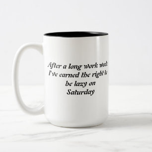 Restful Weekend Two-Tone Coffee Mug