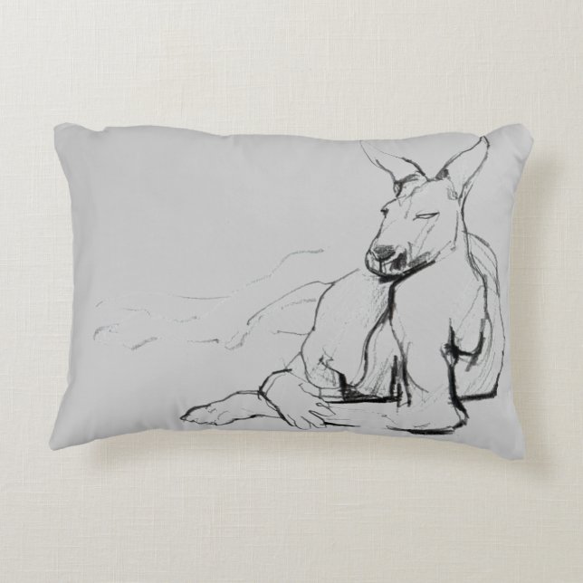 Resting Athlete Decorative Cushion (Back)