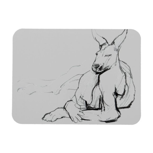 Resting Athlete Magnet (Horizontal)