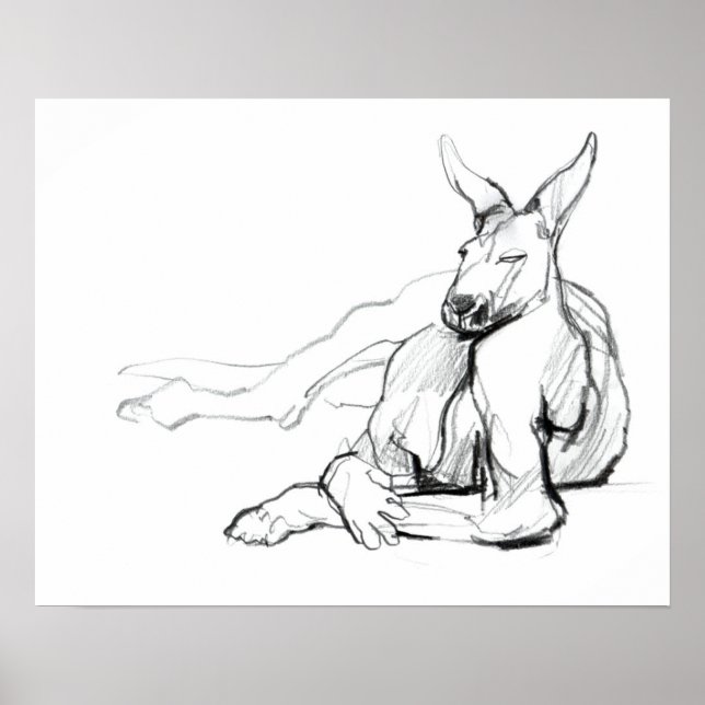 Resting Athlete Poster (Front)